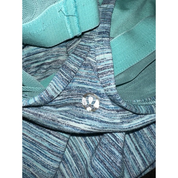 Lululemon Women's 4 Power Flow Y Tank Top Shirt Racerback Singlet Yoga Run Blue - Picture 8 of 9